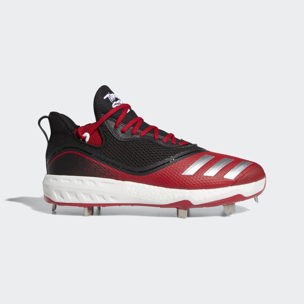 Adidas Men's Icon V Baseball Cleats Black/White/Red Ireland G28244